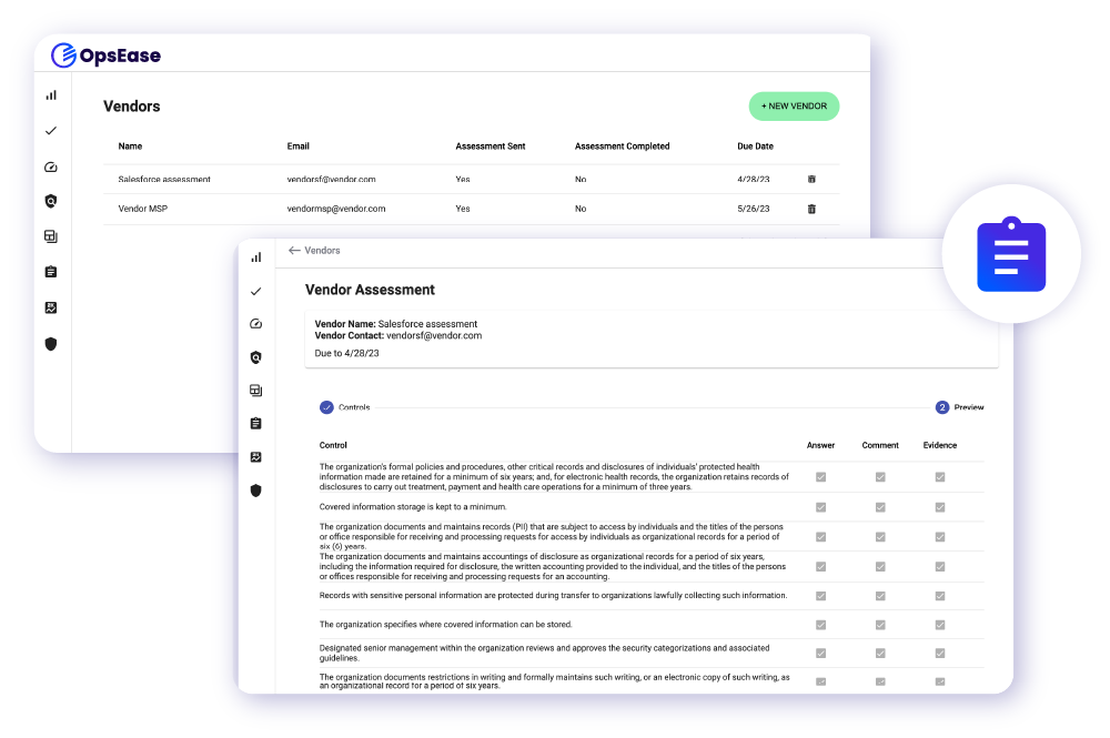 Vendor Questionnaires